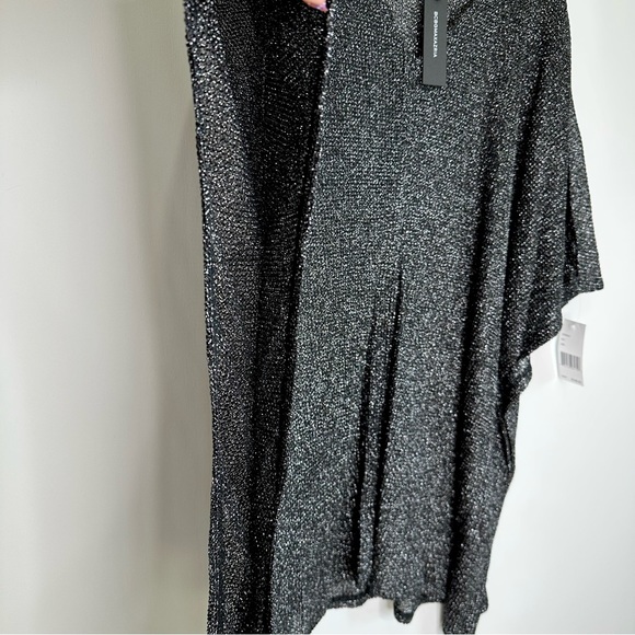 BCBG Max Azria Metallic Black Mesh Cover Up - Picture 3 of 6